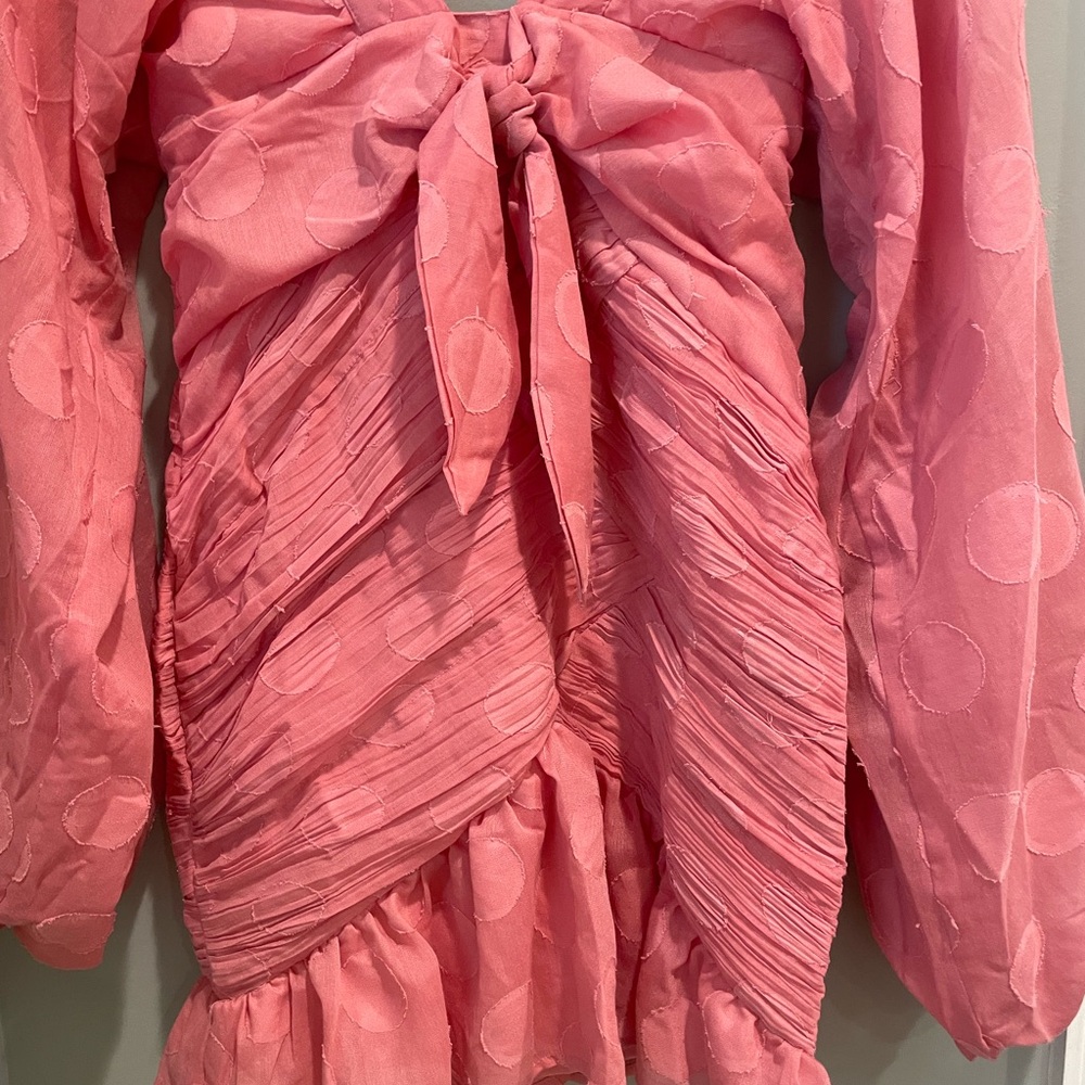 ASOS DESIGN tie front ruched mini‎ dress- Size 4 - Picture 7 of 12